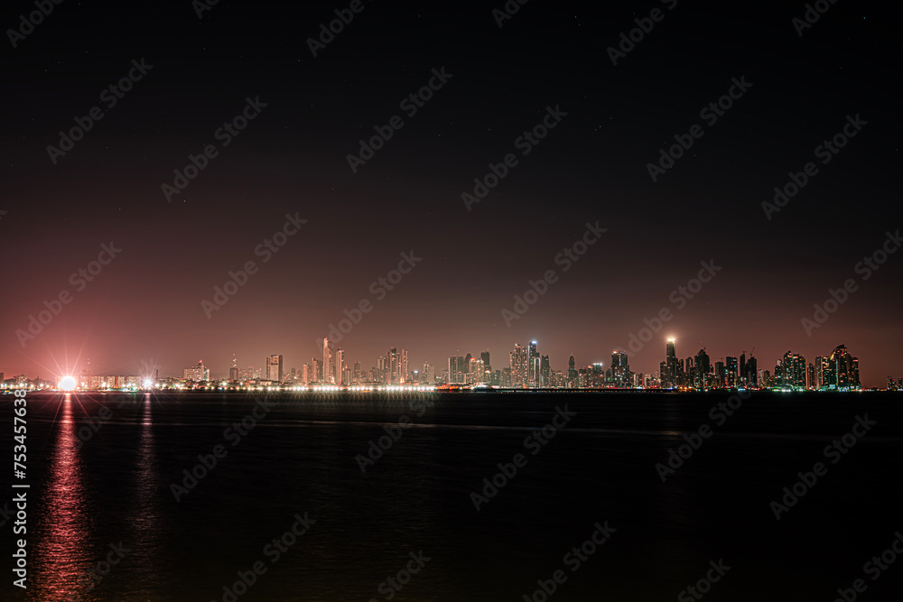 Night view of Panama City