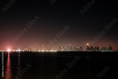 Night view of Panama City