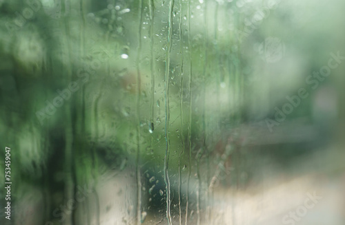 Wallpaper Mural rain drops on the window Torontodigital.ca