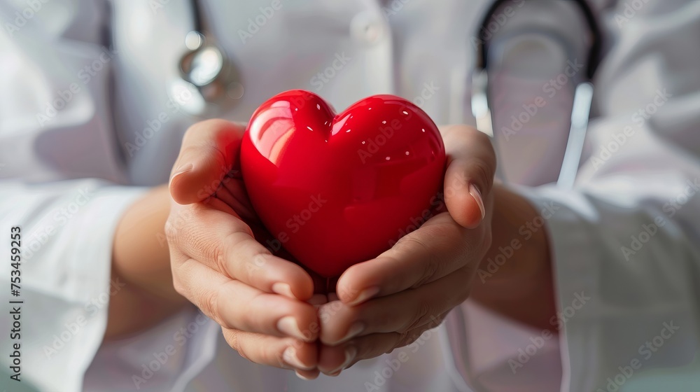 Doctor Holding Love Heart