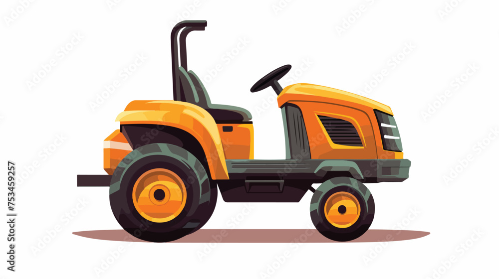 Garden Tractor Isolated. isolated on white background