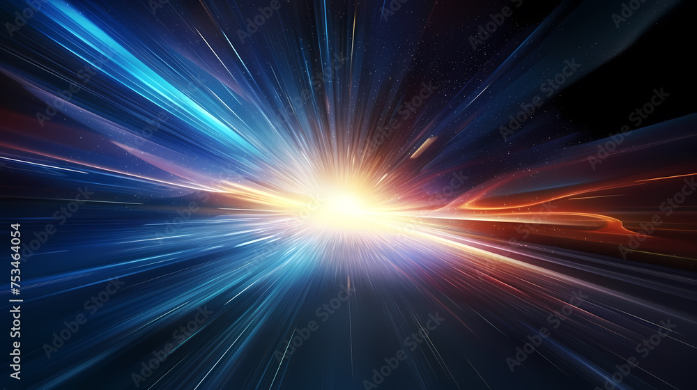 Abstract image of a space filled with bright lights Abstract image of a space filled with bright lights