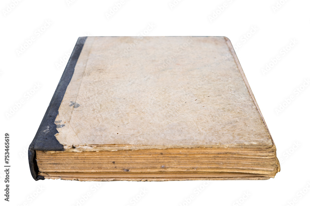 old book isolated on white
