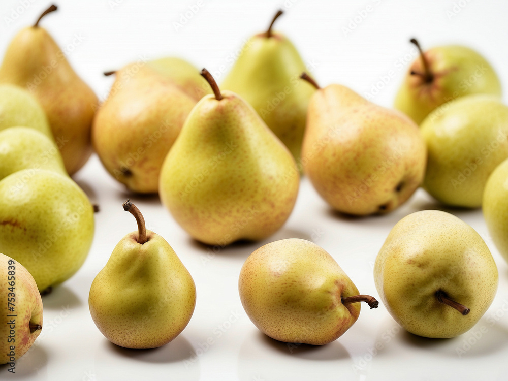 pears isolated on white background pears isolated on white background