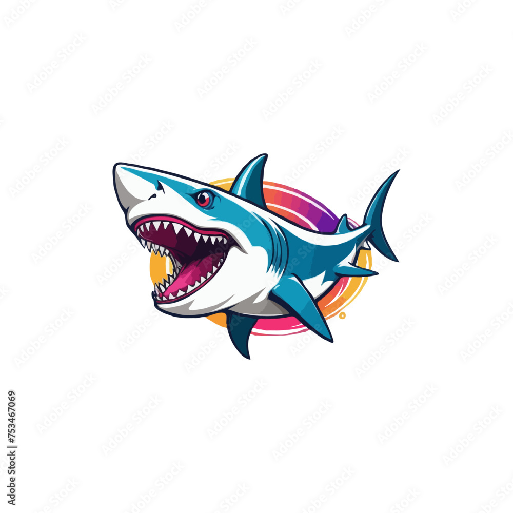 Shark Mascot vector logo design. easy to edit and replace name. E-Sport Logo. Shark Attack. Beast Mascot Shark Mascot vector logo design. easy to edit and replace name. E-Sport Logo. Shark Attack. Beast Mascot