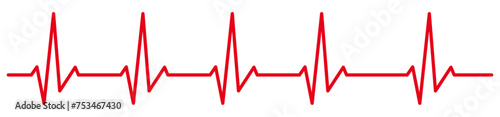 Heart Pulse Monitor Flatline Stock Vector. photo
