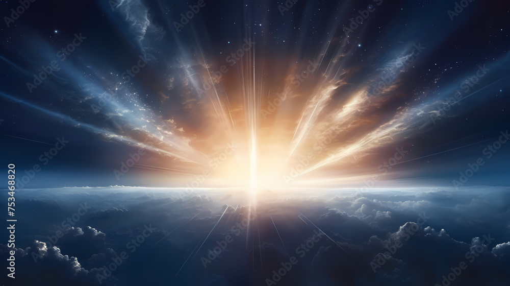 Technology particle abstract background, abstract particles in science fiction space Technology particle abstract background, abstract particles in science fiction space
