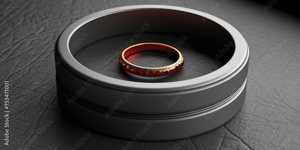 From up close, the engagement ring gleams with radiant beauty, its shimmering facets reflecting the promise of a lifetime of joy and togetherness From up close, the engagement ring gleams with radiant beauty, its shimmering facets reflecting the promise of a lifetime of joy and togetherness