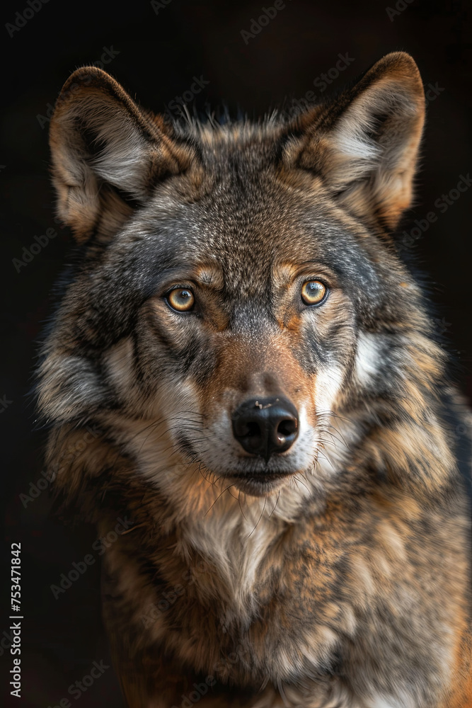 Fototapeta premium A closeup shot of a wolf