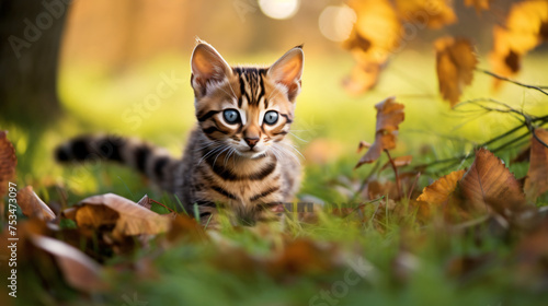 A small Bengal kitten © Fauzia