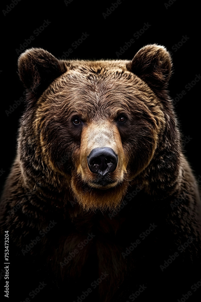 A closeup shot of a brown bear A closeup shot of a brown bear