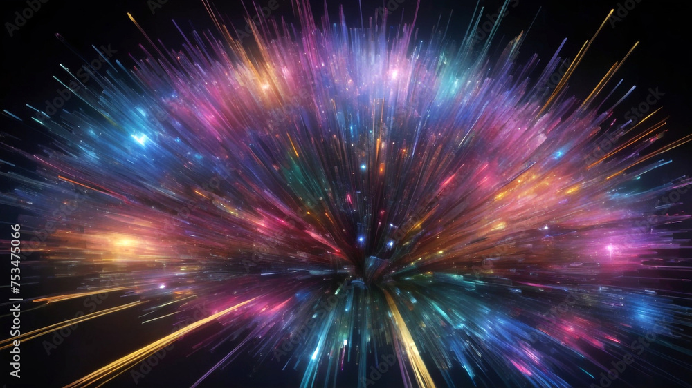 Abstract technology background with illuminated fiber optic network connections Abstract technology background with illuminated fiber optic network connections