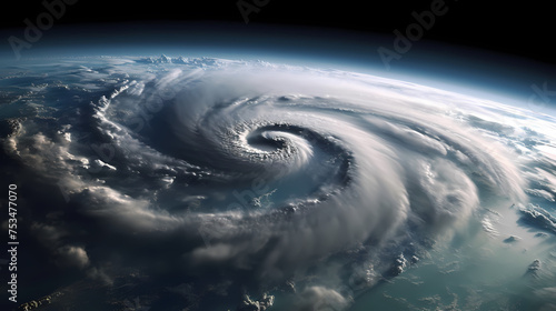Satellite images of massive hurricanes and typhoons seen from space