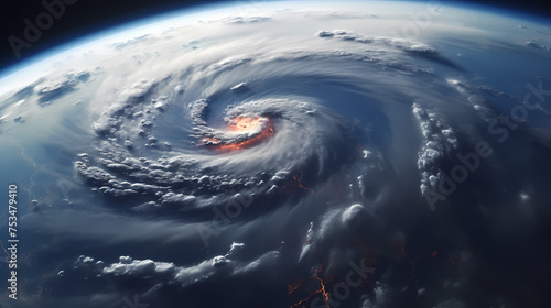 huge hurricane eye