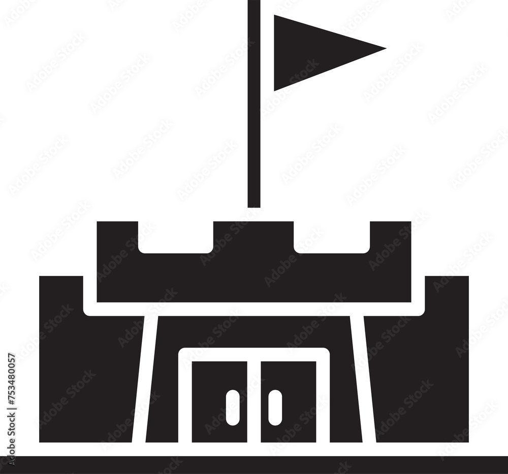 Castle and Fort Icon Castle and Fort Icon