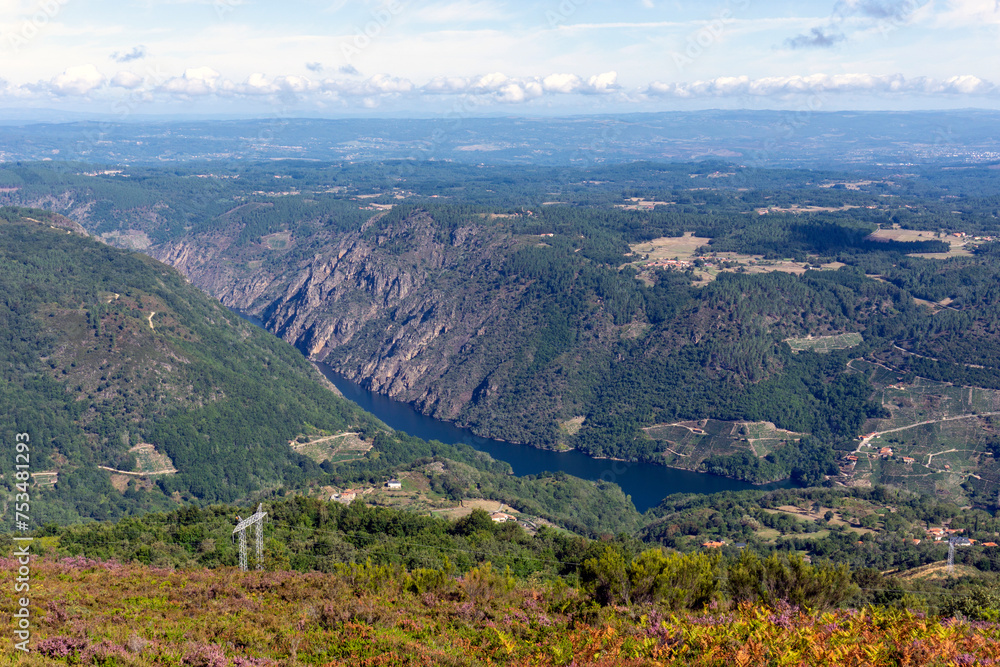 Fototapeta premium Wonderful landscape of the Ribeira Sacra and the canyons of the Sil River. Galicia, Spain.