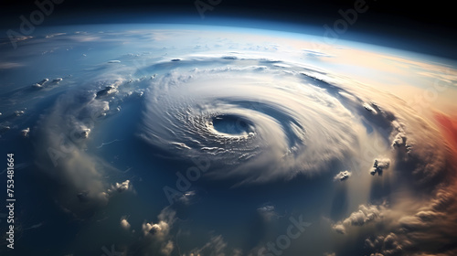 huge hurricane eye