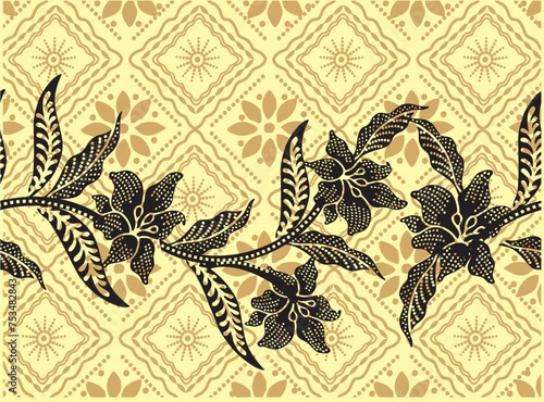 Batik Indonesian: is a technique of wax-resist dyeing applied to whole cloth, or cloth made using this technique originated from Indonesia.