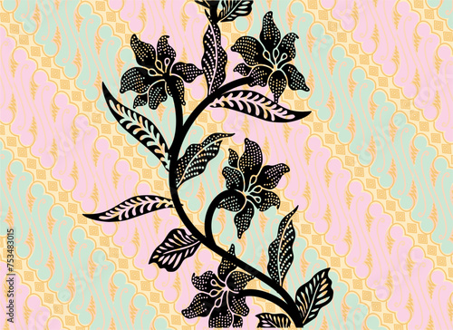 Batik Indonesian: is a technique of wax-resist dyeing applied to whole cloth, or cloth made using this technique originated from Indonesia.