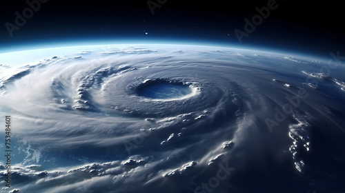 Earth during a hurricane seen from space  a stunning view of nature s fury