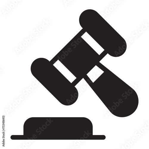 law glyph icon