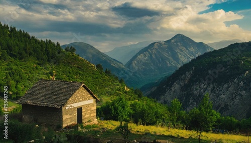 mountain hut in the mountains © Ayaz Studio
