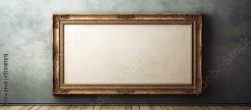 Frame on a neutral colored wall