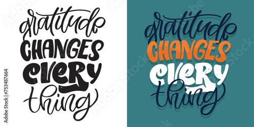 Cute hand drawn doodle lettering postcard, lettering quote. 100% vector image