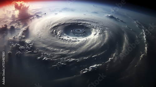 Earth during a hurricane seen from space  a stunning view of nature s fury