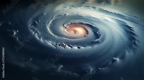 Earth during a hurricane seen from space  a stunning view of nature s fury