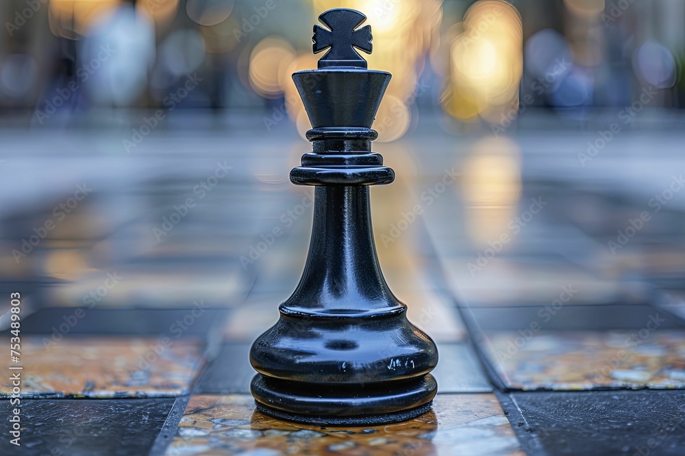 Strategically evaluate an organization's app portfolio pre-migration, deciding what to keep, replace, retire, or rehost on a chessboard. - obrazy, fototapety, plakaty 