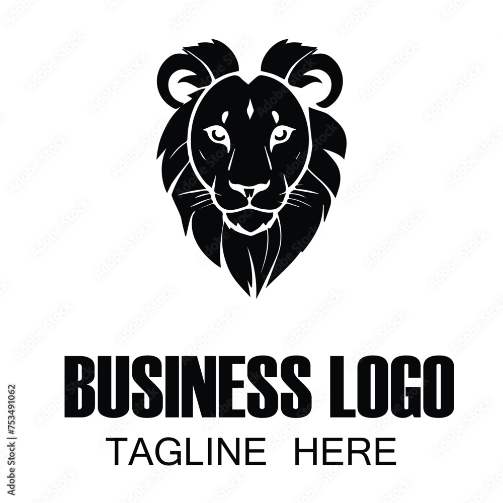 lion logo vector design icon
