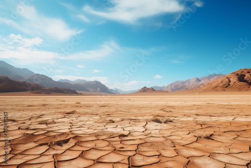 A very dry desert landscape.