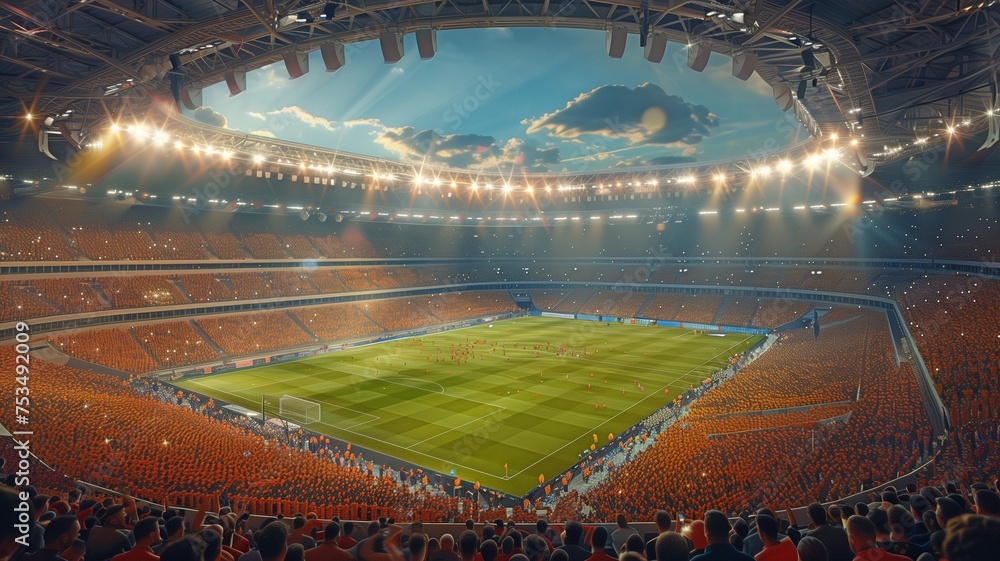 custom made wallpaper toronto digitalpacked field and arena in a football stadium