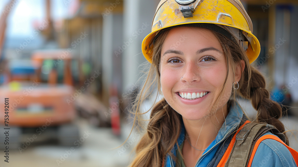 A technician stands confidently in front of the camera, her posture shows determination and competence. A technician stands confidently in front of the camera, her posture shows determination and competence.