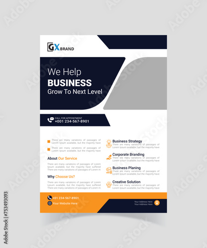 Corporate modern business flyer Design 