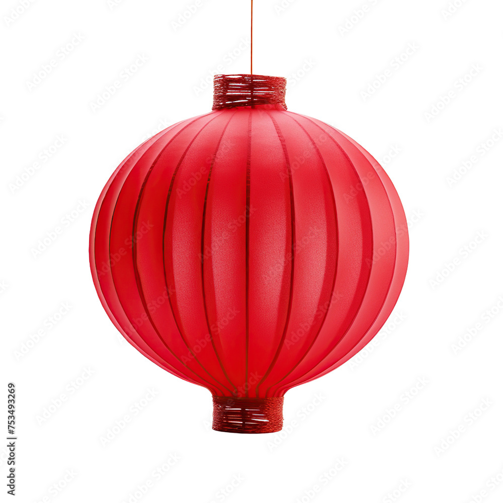 Chinese red lantern isolated on transparent or white background Chinese red lantern isolated on transparent or white background