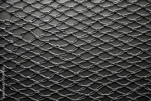 Fine Steel Mesh Texture in Grey - Abstract Metal Lattice Background with Textured Grid