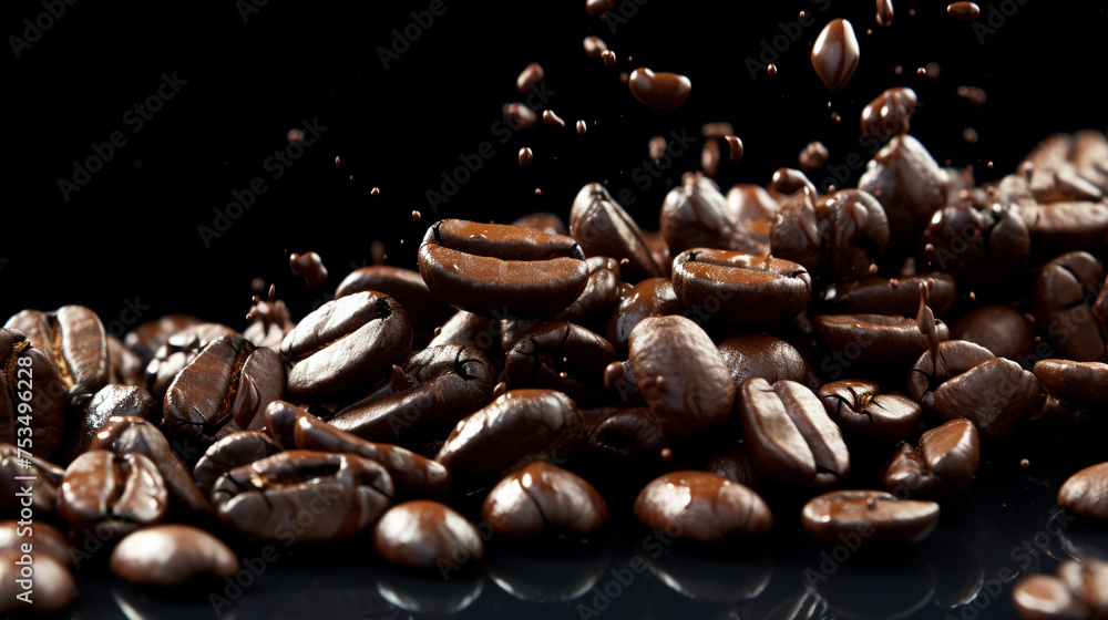 coffee beans isolated on white background coffee beans isolated on white background