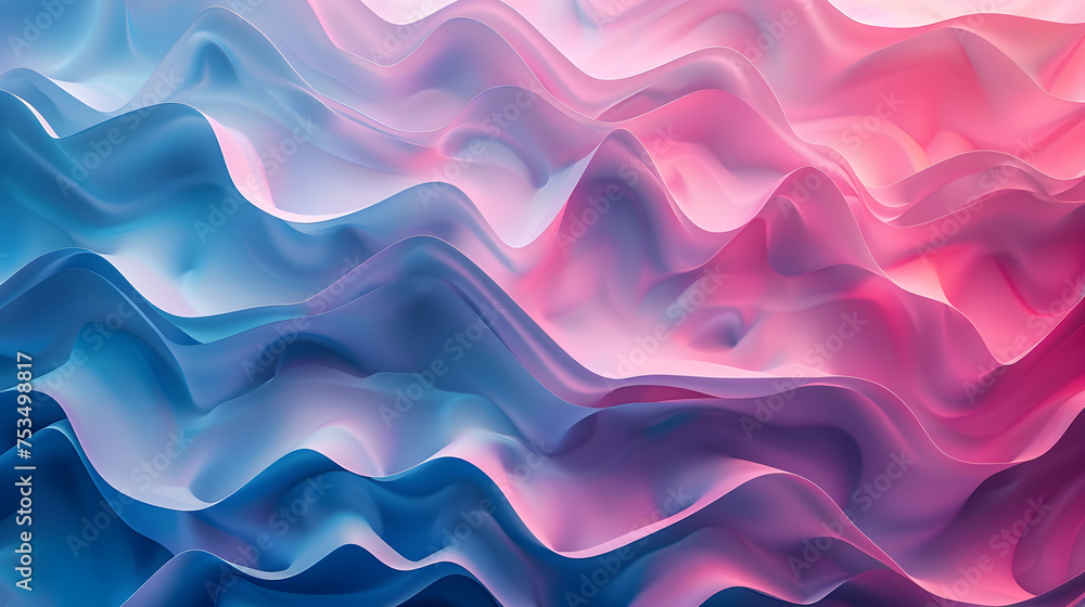 Wavy Blue Silk Texture Seamless Pattern Design Wavy Blue Silk Texture Seamless Pattern Design