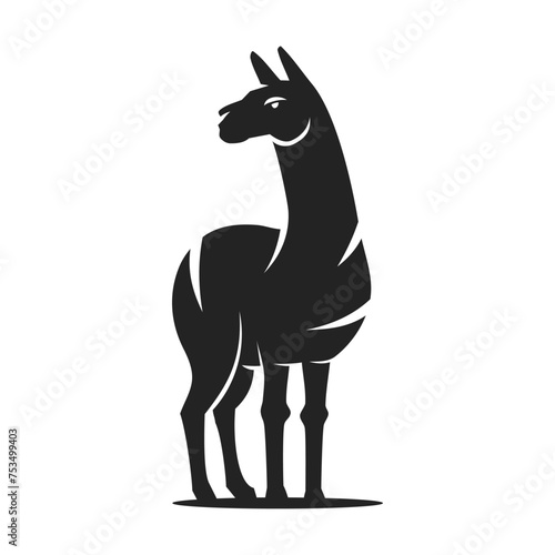 Llama Logo template Isolated. Brand Identity. Icon Abstract Vector graphic