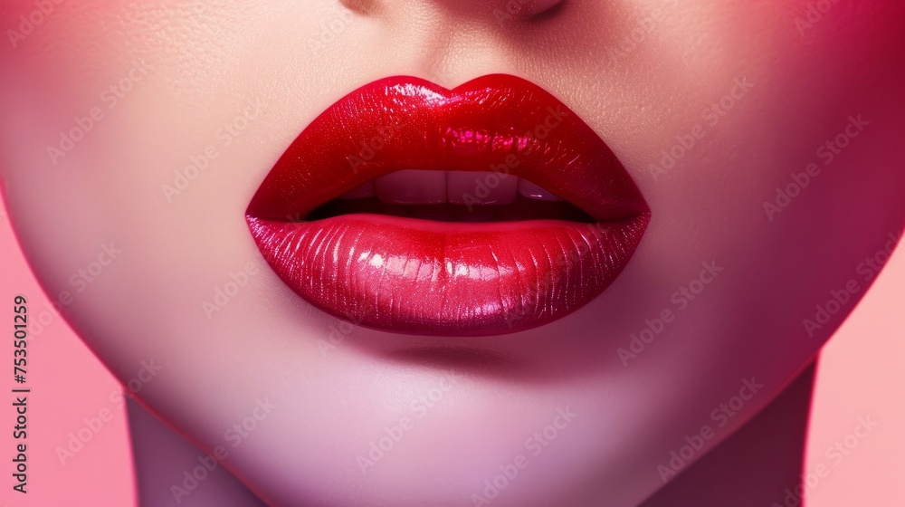 Naklejka premium Two-Tone Lip Bar for Gradient Lips