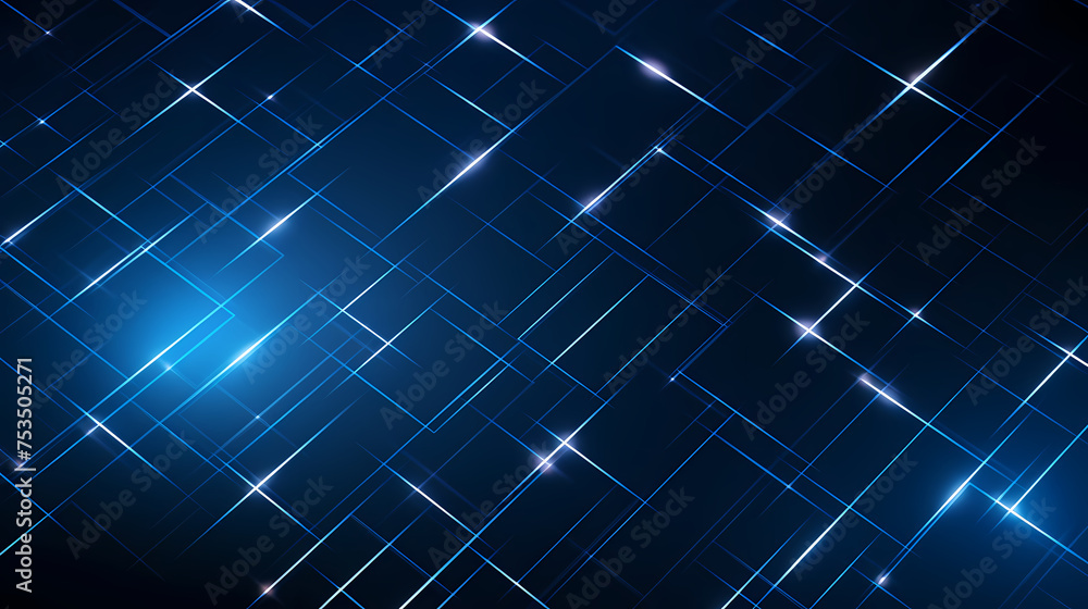 Fototapeta premium Cyberspace grid background, blockchain and abstract technology background