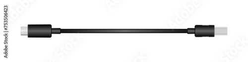 横向きの変換ケーブル_USB Type-C_オス_USB Type-B 2.0_オス
