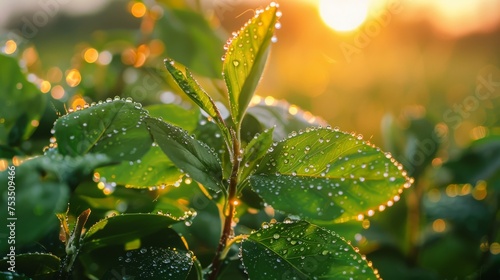 The setting sun bestows a w...
