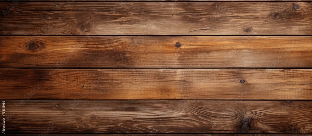 Fototapeta premium Rustic Wooden Background with Intricate Brown Wood Texture for Design Inspiration