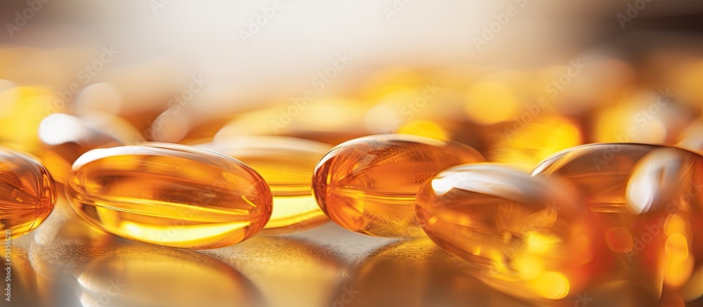 Diverse Array of Vibrant Orange Medication Pills for Health and Wellness Concepts Diverse Array of Vibrant Orange Medication Pills for Health and Wellness Concepts