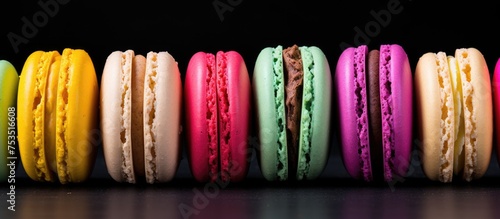 Vibrant and Colorful Row of...