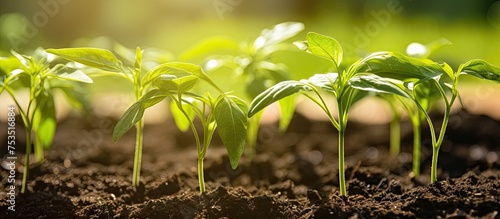 Vibrant Field of Sprouting ...