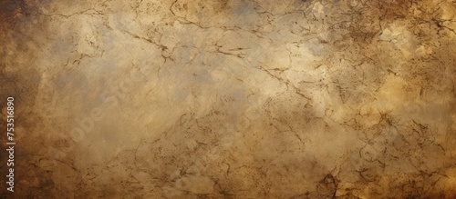 A crumpled bronze texture forms the base of this vintage scratched grunge background 